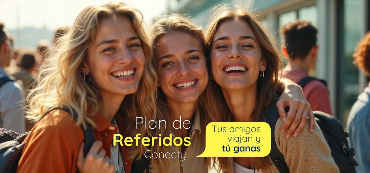 Your friends travel and you earn - Connecty Referral Program